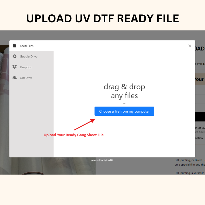 UPLOAD UV DTF READY File